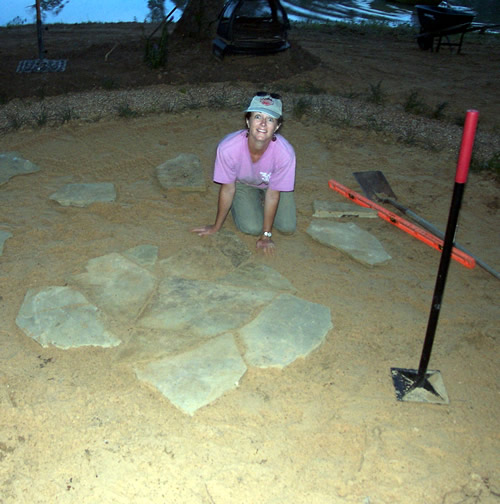 flagstone patio